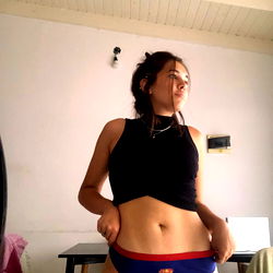 Agostina - Superhero Body In Blue Bikini