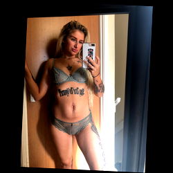 Onlyfans Model Abbie in Tattooed Lingerie