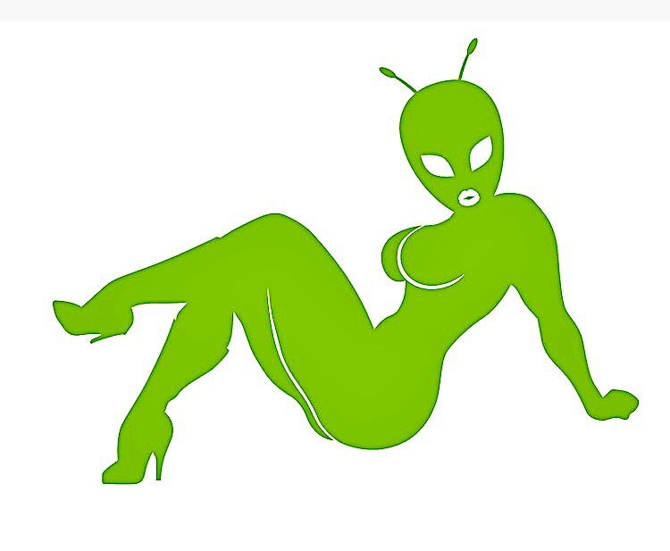 alien girl photo