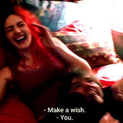 Young Woman with Red Hair and Pink Shirt, Posing for Selfie