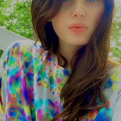 Annabelle Rose - Colorful Tie-Dye Outfit on OnlyFans Model