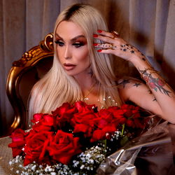 Fabíola Voguel, a Brazilian Model, in a Photo Shoot