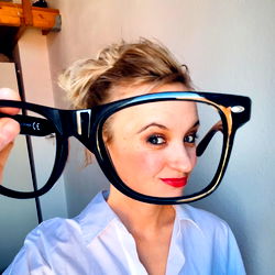 Astel in Eyeglasses Selfie