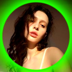 Helga Amor, Female Model, Posing for a Portrait