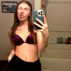 A Model's Confident Bathroom Selfie