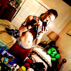 Model J.A.C. (k) Conner from South Carolina in a mirror selfie