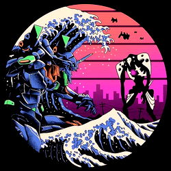 Illustrative Art of a Scenery with Anime Character