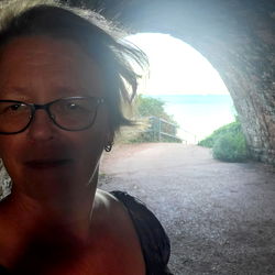 Aged, Adult Woman in Tunnel