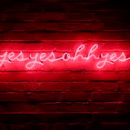 Yes, Why Yes - Pink Brick Wall with Signal Letters