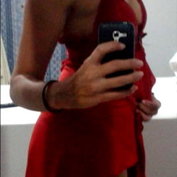 Jullyjully in a Red Bikini