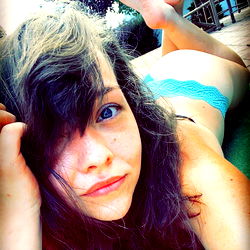 U47 Model on Beach Vacation