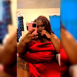 OnlyFans Model in Red Dress