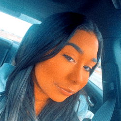 Alysia, a young model with long hair