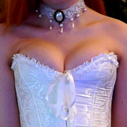 Victorian-Inspired Lingerie Model