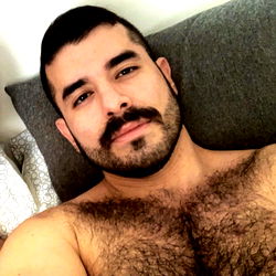 Gorgeous Piero Coxx, the Madrid-Based Model with a Furry Chest and a Facial Hair That Matches His Beard