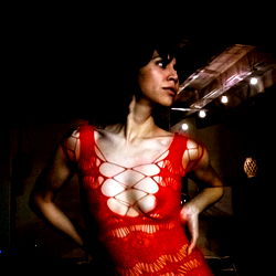 AvaAaronsonVIP in Transparent Red Lingerie