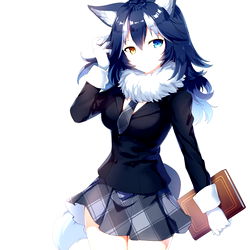 Stylized anime-inspired character artwork