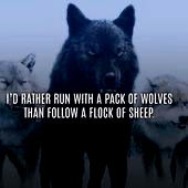 Caption for OnlyFans model image featuring quote about wolves