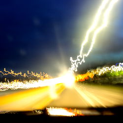 Road Trip at Dusk: A Fuzzy Lens Capture