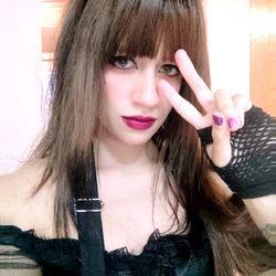 Stylish Emo Goth Model Amely