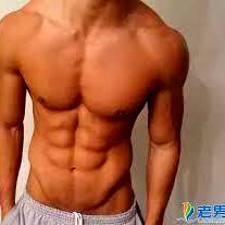 Fitness Model Showcasing Abs