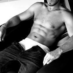 Fit and Ripped Model in Sensual Pose