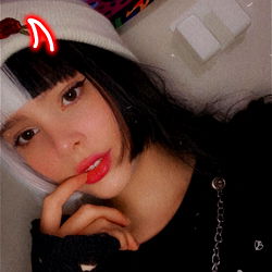 Anime-Inspired Model Baby Peach in Casual Attire