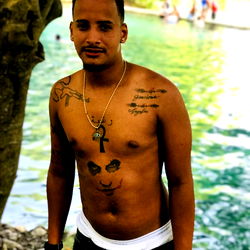 Stylish Fitness Model Posing Outdoors