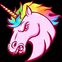 Colorful Unicorn Logo