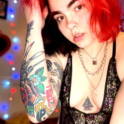 OnlyFans Model Axelashe444 in Red Lingerie