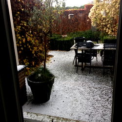 Cozy Patio Amidst Wintery,