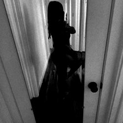 North Hollywood Model with Black and White Photo