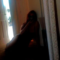 Model in a Mirror Reflection