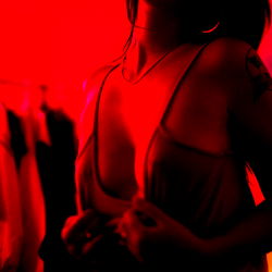 Red Light Photoshoot with OnlyFans Model Baby Begonias,