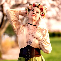 AhoppyPixie in Elegant Gothic Attire