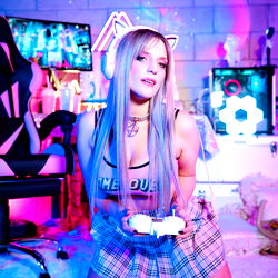 Vibrant Gaming Set with OnlyFans Model