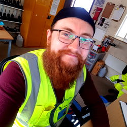 Bearded Man in Safety Vest