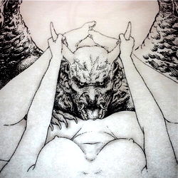 An Illustration of an Angel with a Satanic Figure