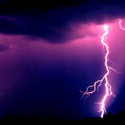 Thunderstorm in London, England