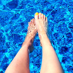 Amber Mint Enjoying Pool Time