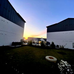 Sunset Over White Building