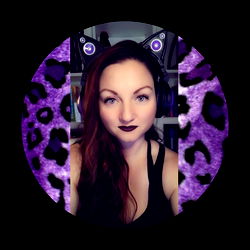 Alisha's Positive Life on a Purple Leopard-printed Background