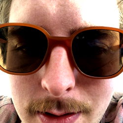 Bearded Man with Sunglasses and Mustache