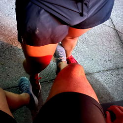 Candid Moment of Two Athletes