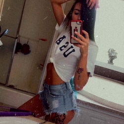 Brittany in a Mirror-Selfie