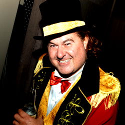 Clown entertainer in costume