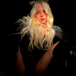 Baby K, a captivating lingerie model