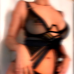 Luna in a Strap Harness Gown, UK