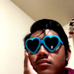 Anime Style Glasses and Heart Shape Sunglasses