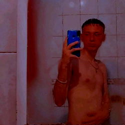 Young Man in Mirror Selfie